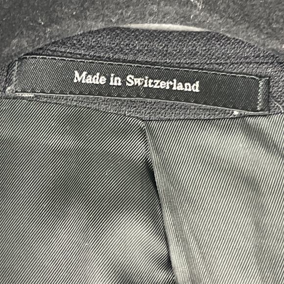 Ermenegildo Zegna Wool Blazer Sport Coat Men 48L Black High Performance 3 Button - Picture 5 of 16